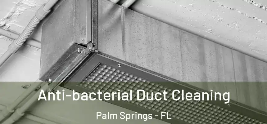 Anti-bacterial Duct Cleaning Palm Springs - FL