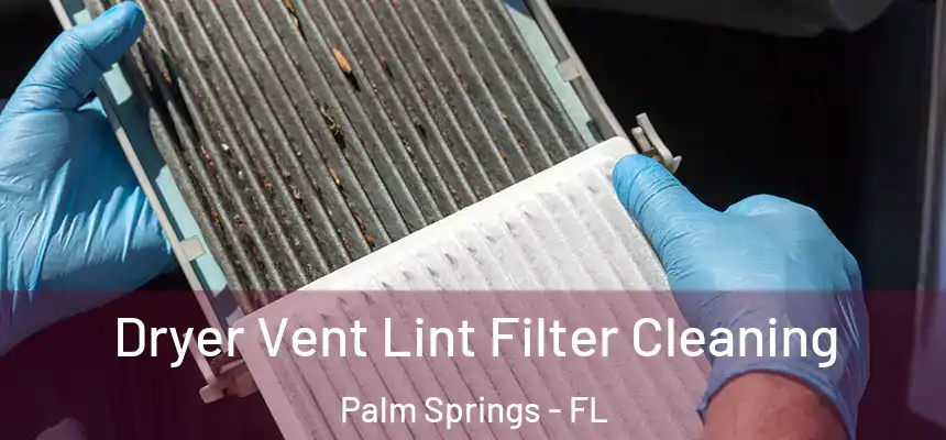 Dryer Vent Lint Filter Cleaning Palm Springs - FL